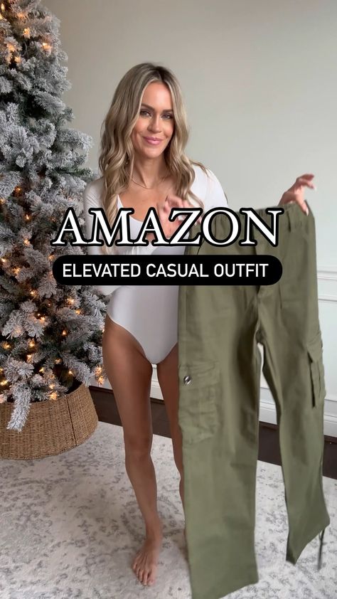 Cargo pants curated on LTK How To Wear Green Cargo Pants, How To Dress Up Cargo Pants Women, How To Dress Up Cargo Pants, What Shoes To Wear With Cargo Pants, Olive Cargo Outfits Women, Dress Up Cargo Pants Outfit, What To Wear With Green Cargo Pants, How To Wear Cargo Pants Women, Olive Cargo Pants Outfit