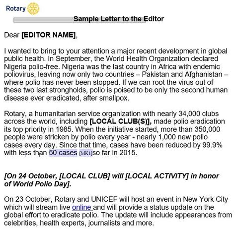 Letter To The Editor Templates Write A Letter, Business Letter, Letter To The Editor, The Newspaper, World Health Organization, The Editor, An Article, Letter Templates, Public Health