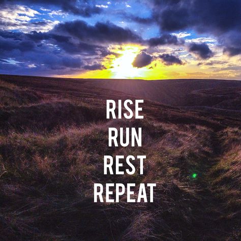 Rise. Run. Rest. Repeat. @PTI_Thompson Rise And Run, Grow Strong, Running Motivation, Like A Boss, S Video, Inspirational Words, Wise Words, Fitness Motivation, Mindfulness