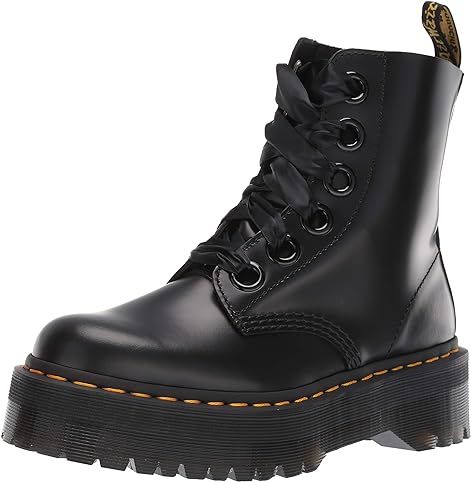 Dr. Martens: Platforms Doc Marten Boot, Dr Martens Womens, Patent Leather Boots, Mens Leather Boots, Combat Boot, Cute Boots, Women Gifts, Shoes Slippers, Look Vintage