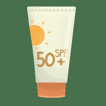 Sunscreen Png Aesthetic, Healthy Products Packaging, Sunscreen Drawing, Skincare Clipart, Sunscreen Clipart, Sunscreen Illustration, Skincare Drawing, Sunscreen Design, Skincare Illustration