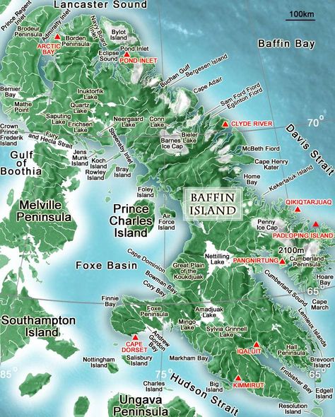 Franklin Expedition, Midway Islands, Baffin Island, Northern Canada, Canada Map, Visit Canada, Island Map, Explore Canada, Remote Island