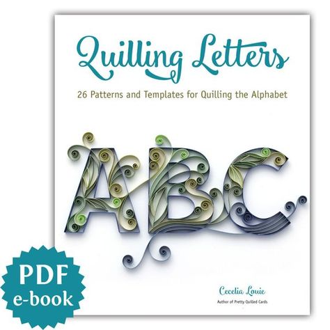 Start quilling letters! Customize your gift cards or frame a monogram letter, made of quilling paper. I love quilling a heartfelt gift card for my loved ones. It makes them feel special and they are reminded how much they mean to me, because these handmade gifts are keepsakes forever! Quilling Templates, Quilling Butterfly, Quilling Letters, Quilling Pattern, Paper Quilling Tutorial, Paper Quilling For Beginners, Desain Quilling, Paper Quilling Patterns, Quilled Paper Art