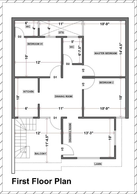 30 X 40 House Plans Autocad Suitable For Residential Building Submission Drawing (30u0027x40u0027) DWG Free  At the moment, many people who go for house building think of designing it themselves. They do not obtain any expert advice, if they've got jail plot, they merely hire builders and construction agents and provides them an outlay of their plans about that they want their property to look like 30X40 Floor Plan, 2 Story With AutoCAD Files - HOME CAD, 30u0027X40u0027 House Ground Flo 30x50 House Plans, 20x30 House Plans, Drawing House Plans, Square House Plans, 20x40 House Plans, 30x40 House Plans, Simple Floor Plans, Free Floor Plans, Duplex Floor Plans