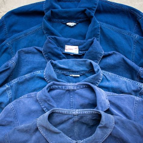 Blue Male Outfit, Japanese Workwear Vintage, Cool Closet, French Chore Jacket, Japanese Workwear, Clothing Swap, French Workwear, Workwear Vintage, Vintage European