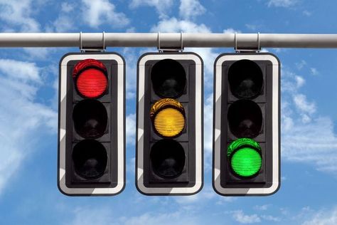 There's a perfectly good explanation for those familiar traffic light colors The post This Is Why Traffic Lights Are Red, Yellow and Green appeared first on Reader's Digest. Trip Wire Alarm, Green Traffic Light, Trip Wire, Safe Driving Tips, Above The Line, Railroad Companies, Us School, Traffic Signal, Improve Brain Function