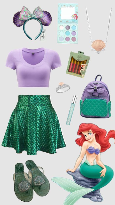 Ariel Disneybounding #disney #ariel #disneybound #thelittlemermaid #outfitinspo Ariel Disneybound, Modern Disney, Disney Ariel, Disney Outfits, The Little Mermaid, Ariel, Disney, Outfit Inspo