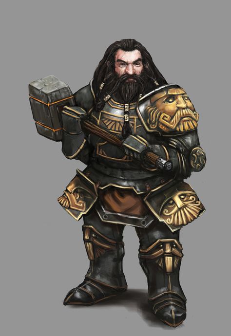 Dwarven Paladin - Algadon by Seraph777.deviantart.com on @deviantART Cleric Paladin, Dnd Paladin, Illustration Fantasy, Heroic Fantasy, Pathfinder Rpg, Model Sheet, Fantasy Races, Fantasy Armor, Fantasy Warrior