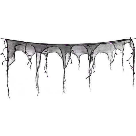 PRICES MAY VARY. Halloween gauze lighted drape lights Pre-lit with bright purple LED lights Perfect for Halloween parties or haunted houses Can be used both indoors and outdoors Measures 4 foot long by 2 foot high Purple Led Lights, Halloween String Lights, Porch Windows, Dekor Diy, Halloween Lights, Halloween Decorations Indoor, Fall Halloween Decor, Bright Purple, Seasonal Gifts