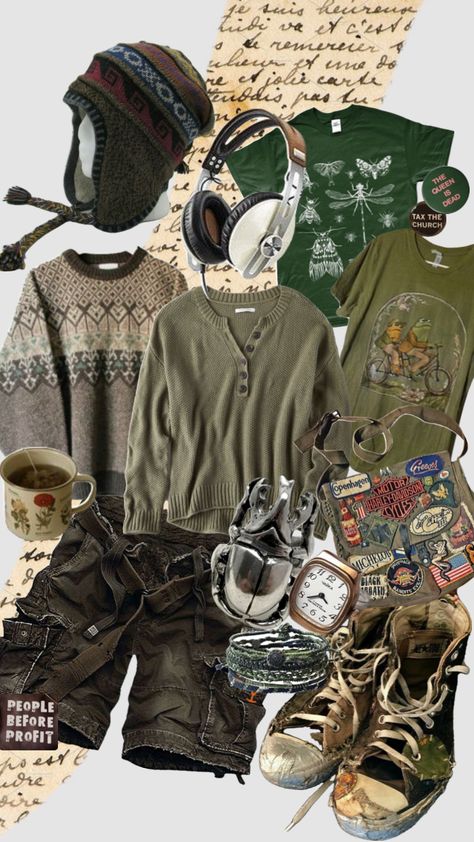 #goblingrunge #goblincore #outfitinspo #grunge Goblincore Outfits, Goblincore Aesthetic, Silly Clothes, Goblin Core, Earthy Outfits, Cool Fits, Swaggy Outfits, Fairy Grunge, Really Cute Outfits