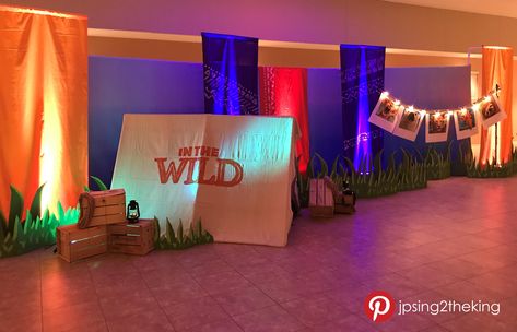 Safari Scene, Cardboard Animals, Vbs Decorations, Safari Camp, Elephant Silhouette, Vbs 2023, Scene Setters, Vbs 2024, Church Youth