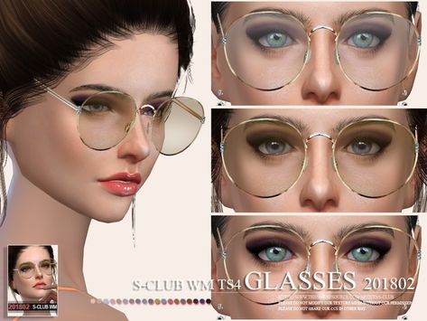 Glasses, 5 swatches, hope you like, thank you. Found in TSR Category 'Sims 4 Female Glasses' Sims 4 Piercings, The Sims 4 Skin, The Sims 4 Pc, Pelo Sims, Sims 4 Children, Sims 4 Cc Makeup, Sims 4 Game Mods, Sims 4 Gameplay, Sims 4 Dresses