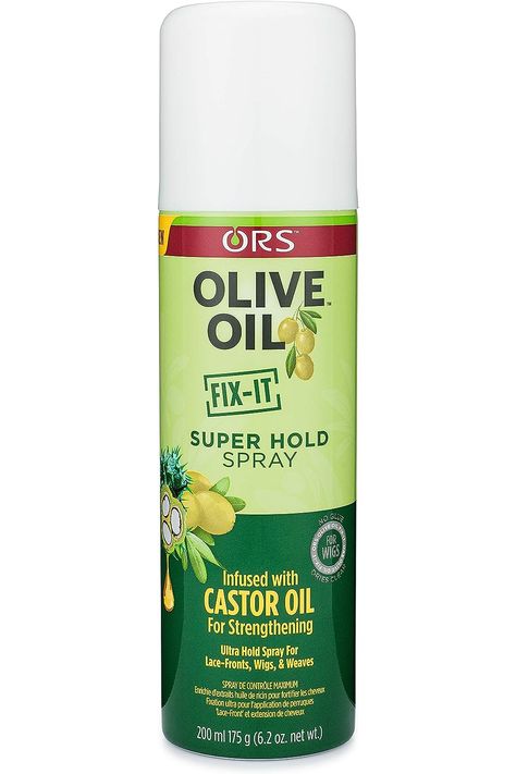 ORS Olive Oil FIX-IT Super Hold Spray 7 Ounce (Pack of 2) Wig Colors, Fix It, Lace Front, Olive Oil, Beauty And Personal Care, Black Women, Hold On, Spray, Personal Care