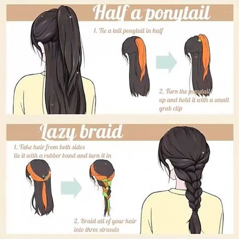 How To Do A Cute Braid, Cute Ways To Braid Your Hair, Hair Styles Tutorials Easy, Headset Hairstyles, Boyish Hairstyles For Long Hair, Hair Styles For Long Hair Tutorials, How To Do Your Own Hair, Step By Step Hairstyles For Long Hair, Braid Tutorials For Long Hair