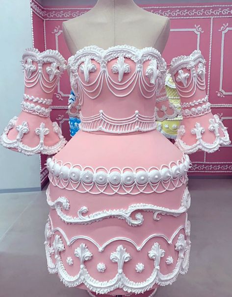 Moschino Cake, Cake Shoot, Lunchbox Friends, Cake Costume, Coachella Outfits, Fran Drescher, Cake Dress, Cinderella Disney, Dress Cake