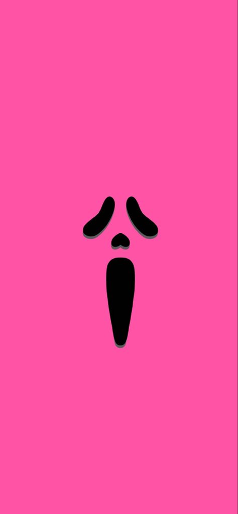 Scream Desktop Wallpaper Aesthetic, Cute Scream Art, Scream Laptop Wallpaper Aesthetic, Pink Ghost Face Wallpaper Aesthetic, Scream Wallpapers Sidney, Cute Esthetician Wallpaper, Halloween Pink Background, Scream Cartoon Drawing, No You Hang Up Scream Wallpaper