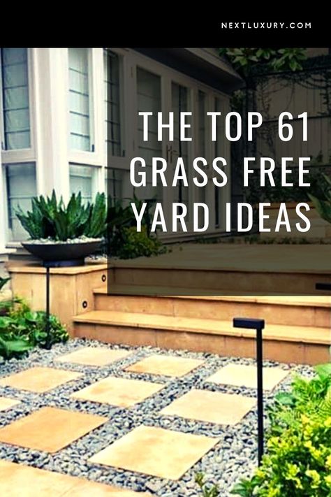 No Grass Yard, Low Maintenance Backyard, Front Lawn Landscaping, Small Yard Landscaping, Lawn Alternatives, No Grass Backyard, Small Front Yard Landscaping, Lawn Design, Front Yard Design