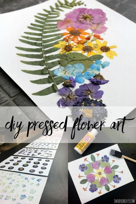 Dried and pressed flowers make wonderful natural craft supplies! Check out some examples of diy pressed flower art for a fun nature craft for adults. Dried Flower Art, Pressed Flowers Diy, Pressing Flowers, Nature Craft, Arts And Crafts For Adults, Pressed Flower Crafts, Fleurs Diy, Projects For Adults, Diy Crafts For Adults