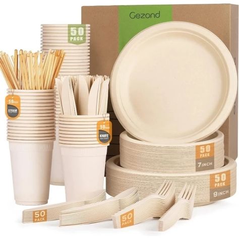 Just found this amazing item on AliExpress. Check it out! $30.95  57％ Off | 350pcs Compostable Paper Plates Set Eco-friendly Heavy-duty Disposable Cutlery Includes Biodegradable Forks, Knives, 50 Guests Disposable Cutlery, Disposable Plates, Square Plates, Plates Set, Forks, Paper Plates, Spoons, Wedding Party, Eco Friendly