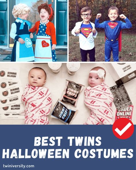 Twins Halloween Costumes, Twin Baby Costumes, Twin Girl Costumes, Twin Costume Ideas, Halloween Costumes For Twins, Costumes For Twins, Toddler Boy Costumes, Halloween Outfit Ideas, Toddler Boy Halloween Costumes