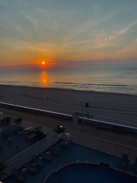 Ocean City Maryland Aesthetic, Ocean City Maryland Beach, Bethany Beach, Cruel Summer, Ocean City Maryland, City Vacation, Rehoboth Beach, Sun Rise, Ocean City