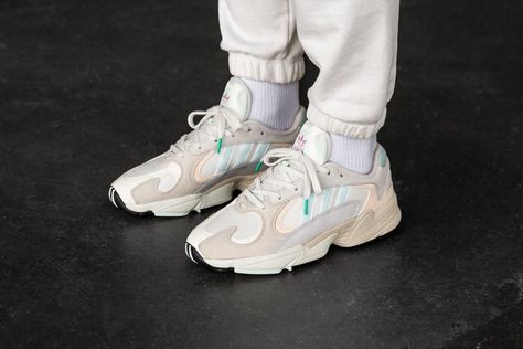 adidas Yung-1 'Off White/Ice Mint' Adidas Yung 1, Adidas Yung, Private Club, Red Dress Style, Perfect Red Dress, Orange Turtleneck Sweater, Nike Huarache, Air Max Sneakers, Instagram Fashion