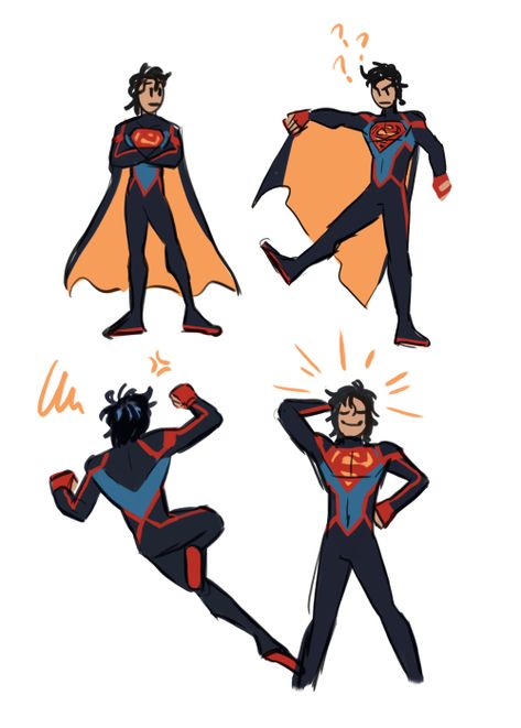 Kon X Cassandra, Conner Kent, Dc Costumes, Jon Kent, Armor Drawing, Fandom Drawing, Western Comics, Batman Funny, Anime Fnaf