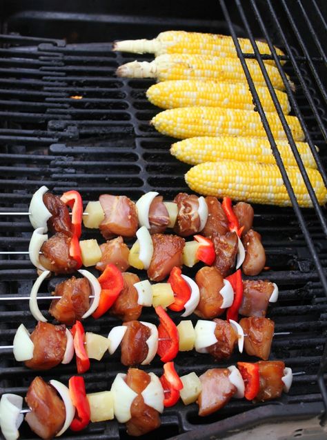 Grilled Asian Chicken Kabobs Asian Chicken Kabobs, Meat Marinades, Chicken Kabob Recipes, Grilled Chicken Kabobs, Recipe For Summer, Kabob Recipes, Chicken Kabobs, Meat Dinners, Summer Cookouts