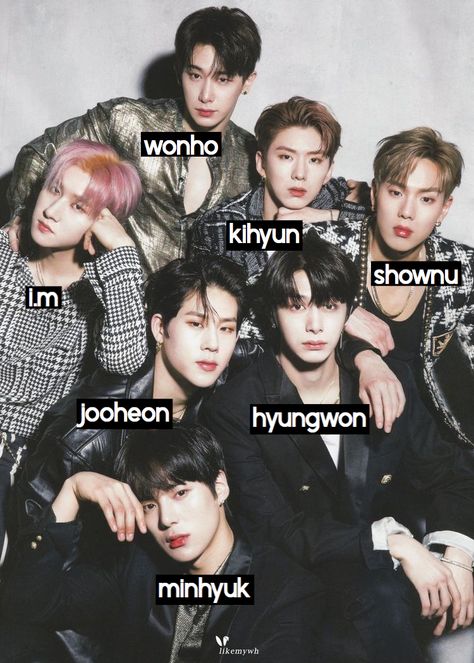 Monsta X Members Names, Kpop Names, Love K, Punch Man, Kpop Guys, One Punch Man, Monsta X, Kpop Idol, Nct