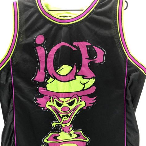 allinthiswall 🦋⚡️ on Instagram: “ICP basketball #riddlebox jersey, psychopatic from 95’ best fit large #wickedclowns #insaneclownposse #allinthiswall 🦋⚡️” Icp Clothing, Icp Shirts, Clown Posse, Insane Clown Posse, Insane Clown, Shirt Diy, Concert Tees, Diy Shirt, Cool Outfits