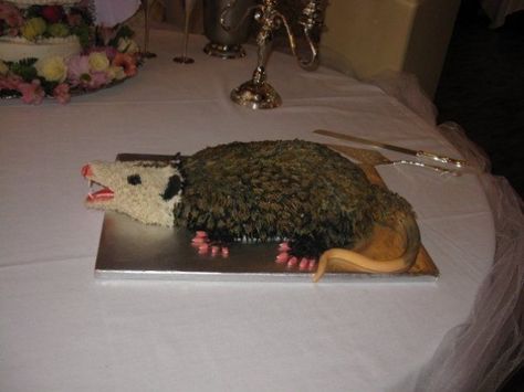 Possum Cake...if you know my family, you know why this is perfect! Possum Cake, Tennessee Recipes, Good Cake Recipes, White Trash Wedding, Halloween Bites, White Trash Bash, White Trash Party, Trash Party, Road Kill