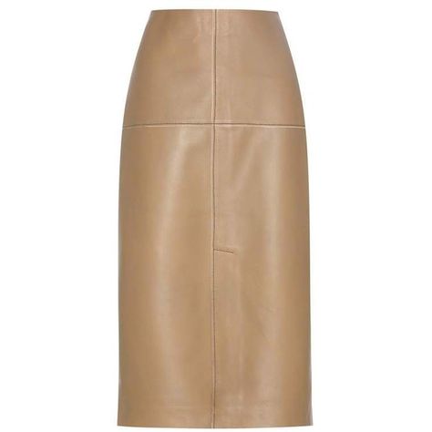 By Malene Birger Ridi Leather Pencil Skirt ($410) ❤ liked on Polyvore featuring skirts, bottoms, saia, ÑÐ±ÐºÐ°, brown, beige skirt, brown pencil skirt, real leather skirt, beige pencil skirt and knee length pencil skirt Leather Skirt Midi, Beige Pencil Skirt, Skirts Brown, Brown Pencil Skirt, Brown Leather Skirt, Beige Skirt, Knee Length Skirt Pencil, Flatlay Styling, Classy Dress Outfits