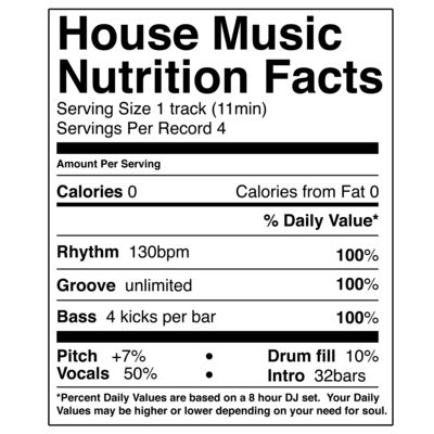 House Music Nutrition Facts House Music Quotes, Chicago House Music, Drum N Bass, Deep House Music, Drum Lessons, Music Quotes Lyrics, Music Party, Dj Music, Music Aesthetic