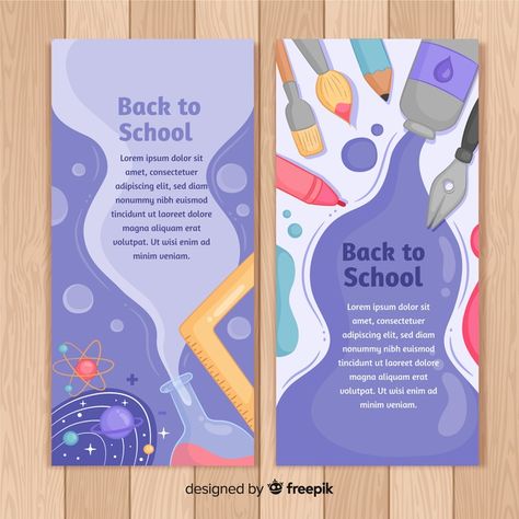 Book Banner, Banner School, Back To School Banner, Book Cover Art Design, School Banners, School Template, Paper Cutout Art, School Banner, Vector Free Download