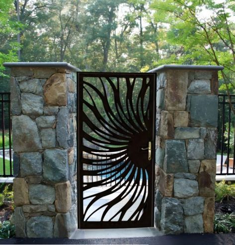 This Doors item by HFLForging has 56 favorites from Etsy shoppers. Ships from Canada. Listed on Apr 23, 2024 Sun Gate Design, Lasercut Design Metal, Metal Fence Design, Sedona House, Beautiful Courtyards, Yard Gates, Backyard Gate, Metal Driveway Gates, Metal Pool