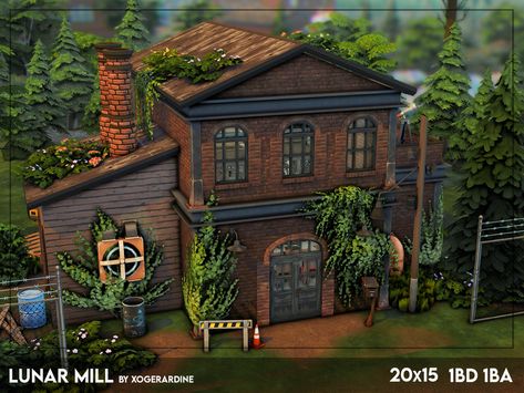 Moonwood Mill Build, Sims 4 Moonwood Mill Build, Sims 4 Warehouse Build, Sims 4 Gallery Lots No Cc, Sims 4 Moonwood Mill House, Moonwood Mill Sims 4, Sims 4 Houses No Packs, Sims 4 Warehouse, Sims 4 Moonwood Mill