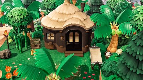 Jungle Acnh, Animal Crossing Pocket Camp, Rubber Boots, Game Inspiration, Tropical Islands, Island Life, Animal Crossing, Gazebo, Bali