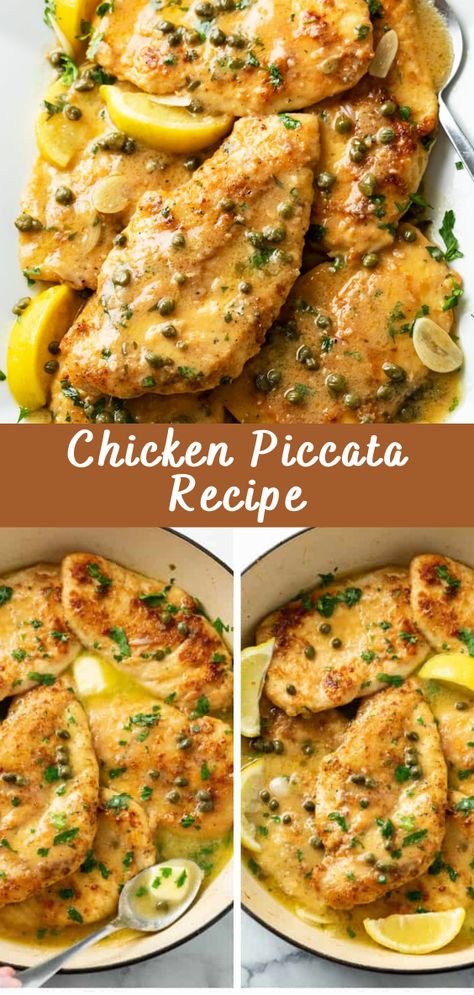 Yuzu Chicken Piccata, Chicken Picada, Pounded Chicken Breast Recipes, Picatta Chicken, Chicken Breast Recipes Boneless, Boneless Skinless Chicken Breast Recipes, Piccata Recipe, Chicken Piccata Recipe, Saran Wrap