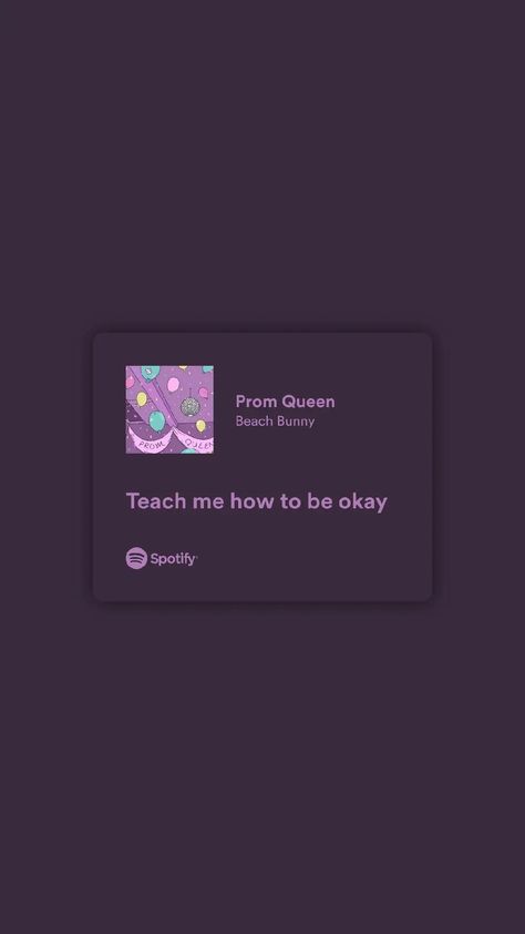 Prom Queen Lyrics, Prom Queen Song, Prom Queen Aesthetic, Bro Aesthetic, Wallpapers Songs, I Dont Belong Anywhere, Queen Lyrics, Phone Widget, Spotify Songs