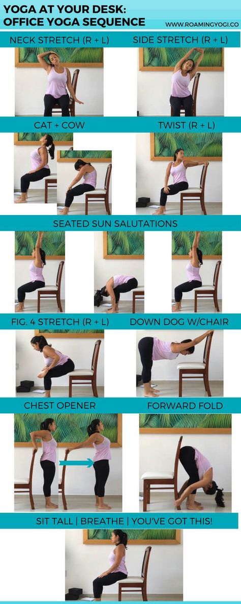 Desk Yoga, Chair Pose Yoga, Yoga Ashtanga, Yoga Nature, Office Yoga, Yoga For Seniors, Yoga Inspo, Beginner Yoga, Yoga Iyengar