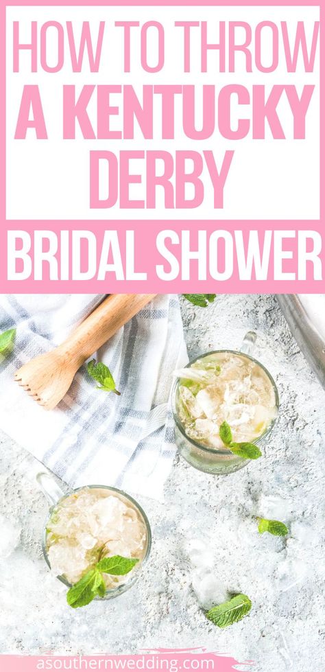 Throw a Kentucky Derby themed bridal shower or bachelorette party with these 5 quick tips to making it super chic and fun! From strawberry mint juleps to bridal shower decor that seamlessly blends bridal and Derby - you'll love these ideas! #kentuckyderbyparty #kentuckyderbybridalshower #kentuckyderbybacheloretteparty #kentuckyderbybridalshoweridea #bridalshowerideas #bridalshowerplanning #bridalshoweridea #bridalshowerthemes #cutebridalshowertheme #cutebridalshowerideas Kentucky Derby Bachelorette Party, Kentucky Derby Wedding Shower, Fun Bridal Shower Themes, Kentucky Derby Shower Bridal, Kentucky Derby Party Favors, Kentucky Derby Wedding Theme, Kentucky Derby Party Ideas Decoration, Kentucky Derby Party Games, Kentucky Derby Theme