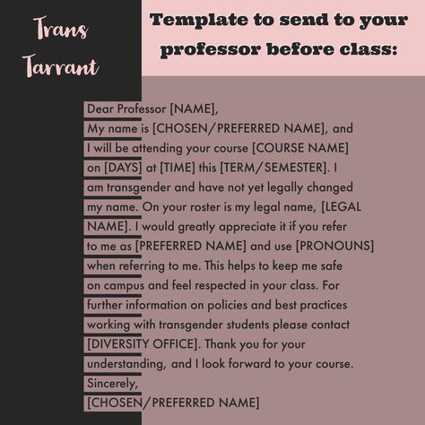 Preferred Pronouns Template, How To Refer To Me Template Pronouns, Pronouns Template, Name Change Checklist, Legal Name Change, About Me Template, Keep Me Safe, Fall Semester, Name Change