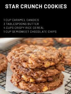 Star Crunch Cookies, Star Crunch, Crunch Cookies, Pecan Cobbler, How To Melt Caramel, Parchment Paper Baking, Pecan Cake, Recipe Page, Caramel Candy