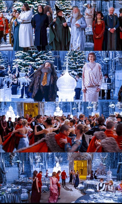 Harry Potter Yule Ball Aesthetic, Yule Ball Aesthetic, Harry Potter Yule Ball, Harry Potter Goblet, Hogwarts Christmas, Severus Rogue, Ball Aesthetic, Harry Potte, Harry Potter Icons