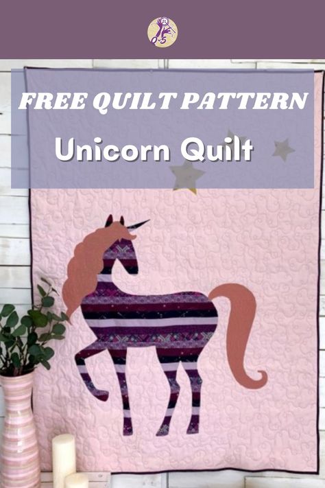 Get your FREE Unicorn Quilt Tutorial Here. Make A Unicorn, Unicorn Quilt, Free Quilt Tutorials, Crazy Quilts Patterns, Quilt Tutorial, Cute Quilts, Beginner Quilt Patterns, Free Quilt Patterns, Animal Quilts