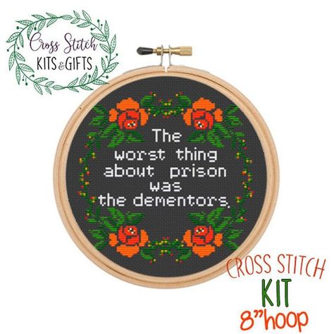 harry potter dementors cross stitch The Office Cross Stitch, Office Cross Stitch, Birthday Embroidery, Michael Scott Quotes, Funny Embroidery, Cross Stitch Beginner, Office Tv, Subversive Cross Stitch, Cross Stitch Needles