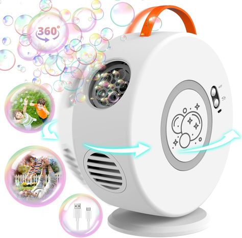 Portable Bubble Machine for Fun Outdoor Toy Birthday Wedding Christmas Party Bubble Blower, Bubble Solution, Outdoor Fun For Kids, Bubble Maker, Big Bubbles, Baby Bubble, Bubble Machine, Outdoor Toys For Kids, Festival Accessories