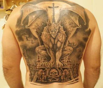 gargoyle tattoo back Gargoyles Tattoo, Gargoyle Tattoo, Country Tattoos, Japanese Dragon Tattoos, Scary Tattoos, Anne Stokes, Star Wars Tattoo, Dragon Tattoo Designs, 3d Tattoo