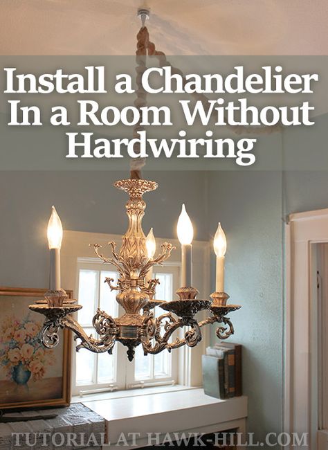 Install Ceiling Light, Small Basement Remodeling, Overhead Light, Diy Light Fixtures, Living Room Light Fixtures, Hanging Chandelier, How To Hang, Overhead Lighting, Bedroom Ceiling Light