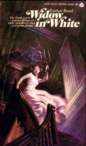 Widow in White by Evelyn Bond • Vintage Gothic Romance Horror Images, Gothic Romance Books, Gothic Setting, Romance Covers Art, Horror Book Covers, Gothic Books, Pulp Novels, Gothic Novel, Horror Pictures